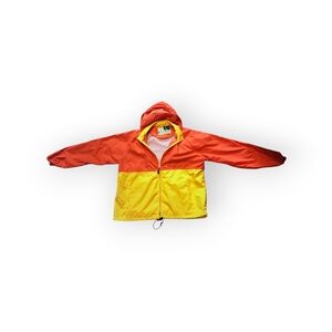 Men's Red and Yellow Lightweight Jacket
